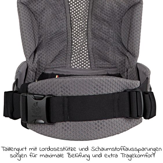 Ergobaby Babytrage Omni Breeze Soft Flex - Graphite Grey