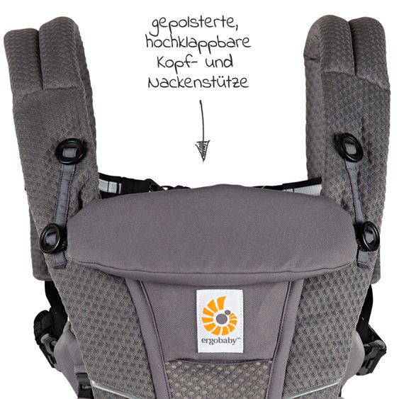 Ergobaby Babytrage Omni Breeze Soft Flex - Graphite Grey