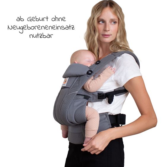Ergobaby Babytrage Omni Breeze Soft Flex - Graphite Grey