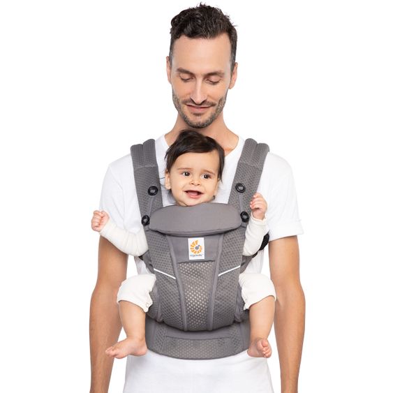 Ergobaby Babytrage Omni Breeze Soft Flex - Graphite Grey