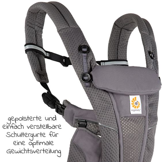 Ergobaby Babytrage Omni Breeze Soft Flex - Graphite Grey