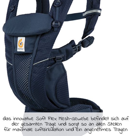 Ergobaby Babytrage Omni Breeze Soft Flex - Midnight Blue