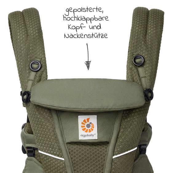 Ergobaby Babytrage Omni Breeze Soft Flex - Olive Green