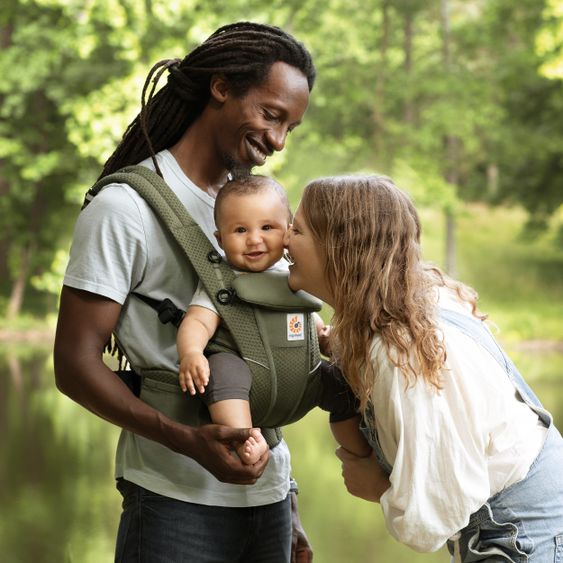 Ergobaby Babytrage Omni Breeze Soft Flex - Olive Green