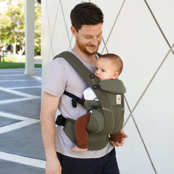 Ergobaby Babytrage Omni Breeze Soft Flex - Olive Green