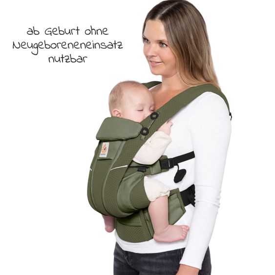 Ergobaby Babytrage Omni Breeze Soft Flex - Olive Green