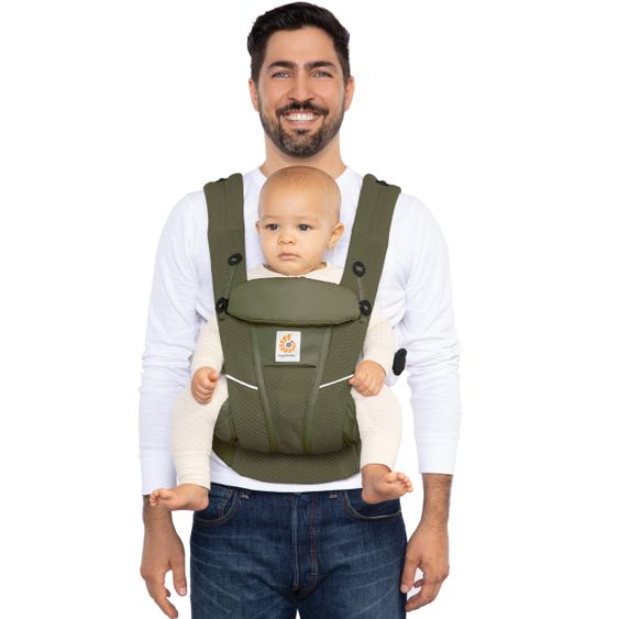 Ergobaby Babytrage Omni Breeze Soft Flex - Olive Green