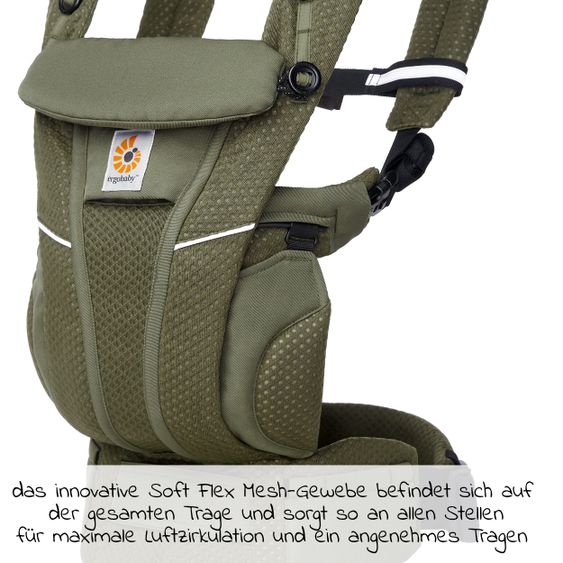 Ergobaby Babytrage Omni Breeze Soft Flex - Olive Green