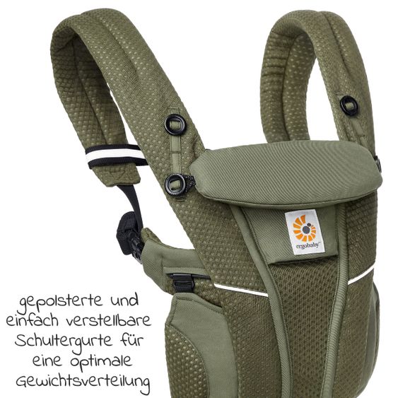 Ergobaby Babytrage Omni Breeze Soft Flex - Olive Green
