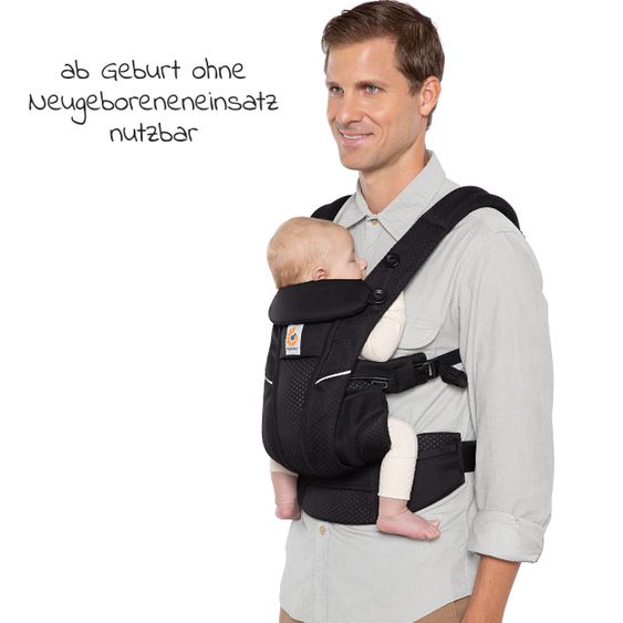 Ergobaby Babytrage Omni Breeze Soft Flex - Onyx Black
