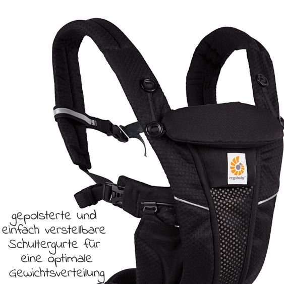 Ergobaby Babytrage Omni Breeze Soft Flex - Onyx Black