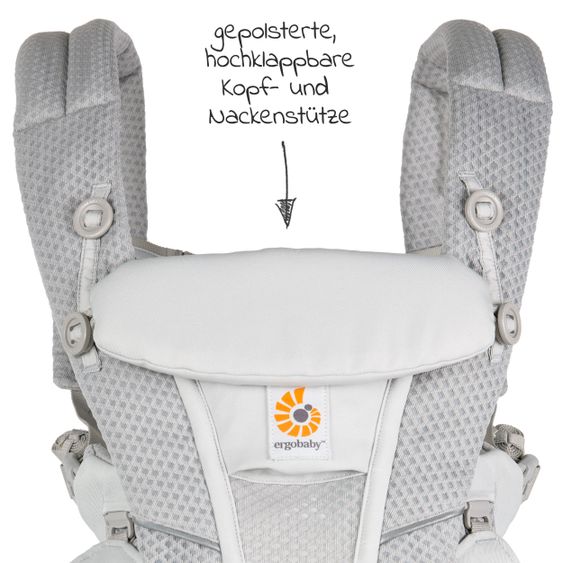 Ergobaby Baby carrier Omni Breeze Soft Flex - Pearl Grey