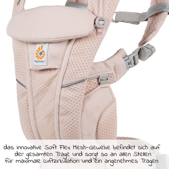Ergobaby Babytrage Omni Breeze Soft Flex - Pink Quarz