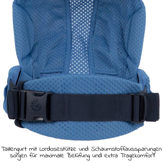 Ergobaby Babytrage Omni Breeze Soft Flex - Saphire Blue