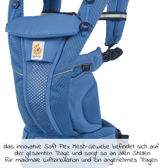 Ergobaby Babytrage Omni Breeze Soft Flex - Saphire Blue