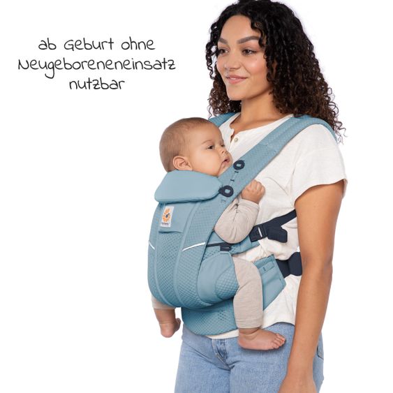 Ergobaby Babytrage Omni Breeze Soft Flex - Slate Blue