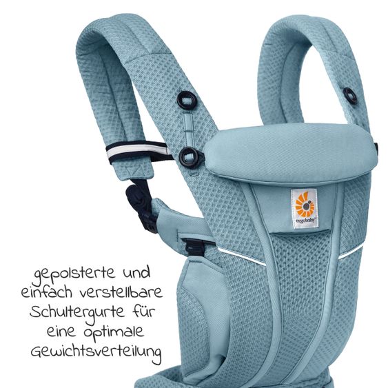 Ergobaby Babytrage Omni Breeze Soft Flex - Slate Blue