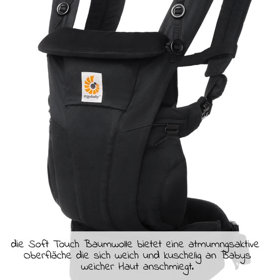 Ergobaby Babytrage Omni Dream Soft Touch - Onyx Black
