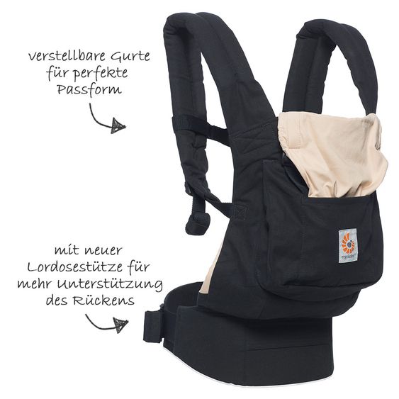 Ergobaby Babytrage Original - Black & Camel