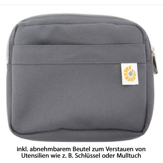 Ergobaby Babytrage-Set 360 Cool Air Mesh für 4 Tragepositionen inkl. Neugeboreneneinsatz Cool Air Snug Grey - Carbon Grey