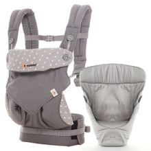 Baby carrier set 360° package from birth - Dewy Grey