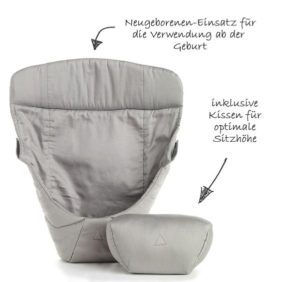 Ergobaby Babytrage-Set 360 Paket von Geburt an - Dewy Grey