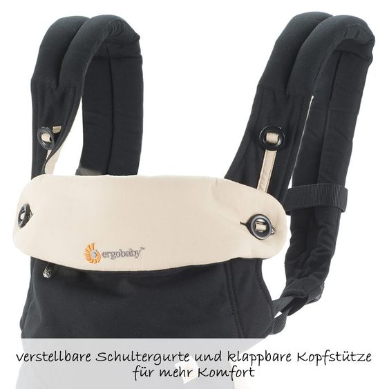 Ergobaby Babytrage-Set 360 Paket von Geburt an inkl. Neugeboreneneinsatz Easy Snug Grey - Black Camel