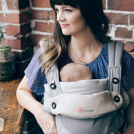 Ergobaby Babytrage-Set 360 Paket von Geburt an inkl. Neugeboreneneinsatz Easy Snug Grey - Grey