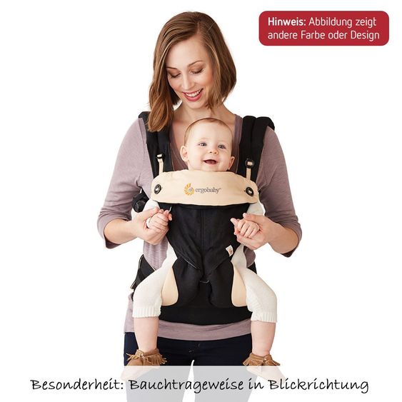 Ergobaby Babytrage-Set 360 Paket von Geburt an inkl. Neugeboreneneinsatz Easy Snug Grey - Grey