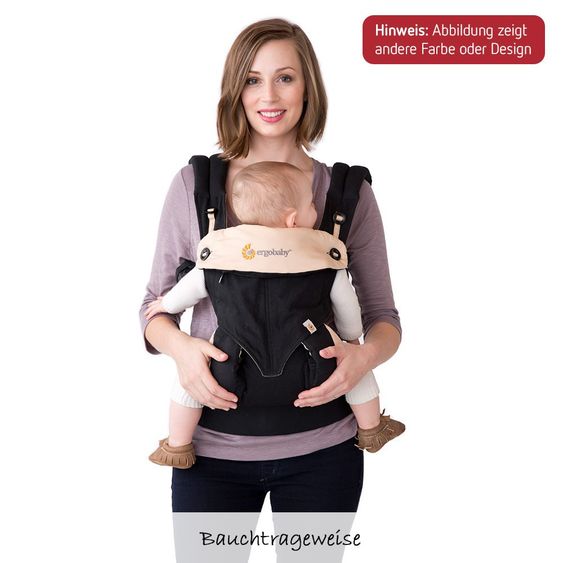 Ergobaby Babytrage-Set 360 Paket von Geburt an inkl. Neugeboreneneinsatz Easy Snug Grey - Grey