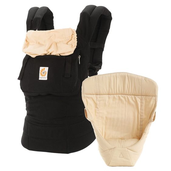 Ergobaby Babytrage-Set Original Paket von Geburt an - Black Camel