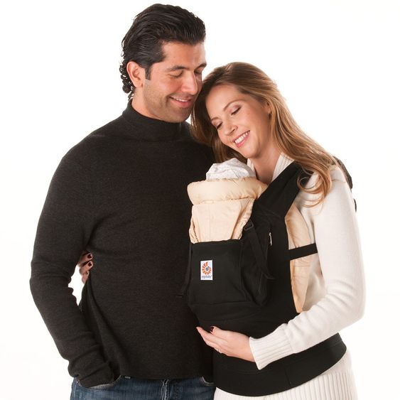 Ergobaby Babytrage-Set Original Paket von Geburt an - Black Camel
