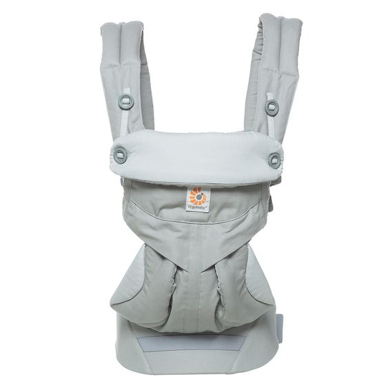 Ergobaby Babytragen-Set 360 von Geburt an inkl. Neugeboreneneinsatz Easy Snug Grey - Pearl Grey