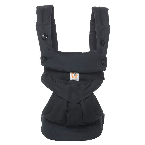 Ergobaby Babytragen-Set 360 von Geburt an inkl. Neugeboreneneinsatz Easy Snug Natural - Pure Black