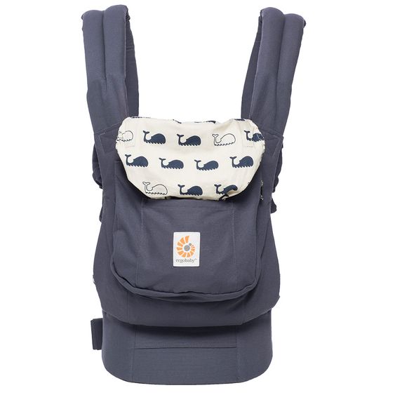 Ergobaby Babytragen-Set Orginal von Geburt an inkl. Neugeboreneneinsatz Easy Snug Natural - Marine