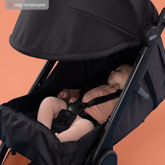 Ergobaby Passeggino Metro+ dalla nascita ai 4 anni (22 kg) 7,8 kg con barra di sicurezza e pacchetto accessori XXL - Grigio Ardesia