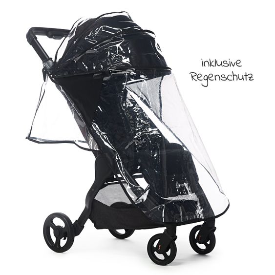 Ergobaby Buggy & Sportwagen Metro+  ab Geburt bis 4 Jahre (22 kg) mit nur 7,8 kg inkl. Regenschutz - Black