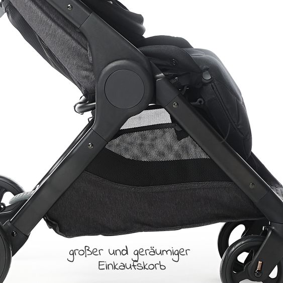 Ergobaby Buggy & Sportwagen Metro+  ab Geburt bis 4 Jahre (22 kg) mit nur 7,8 kg inkl. Regenschutz - Black