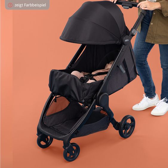 Ergobaby Buggy & Sportwagen Metro+  ab Geburt bis 4 Jahre (22 kg) mit nur 7,8 kg inkl. Regenschutz - Black