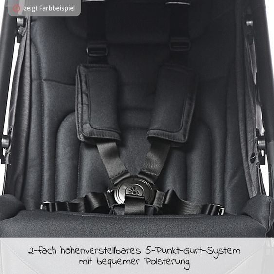 Ergobaby Buggy & Sportwagen Metro+ ab Geburt bis 4 Jahre (22 kg) mit nur 7,8 kg inkl. Regenschutz - Slate Grey