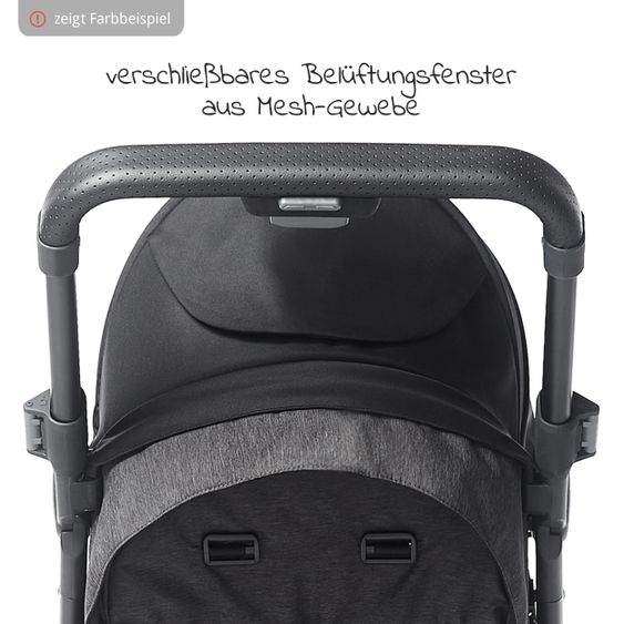 Ergobaby Buggy & Sportwagen Metro+ ab Geburt bis 4 Jahre (22 kg) mit nur 7,8 kg inkl. Regenschutz - Slate Grey