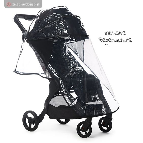 Ergobaby Buggy & Sportwagen Metro+ ab Geburt bis 4 Jahre (22 kg) mit nur 7,8 kg inkl. Regenschutz - Slate Grey