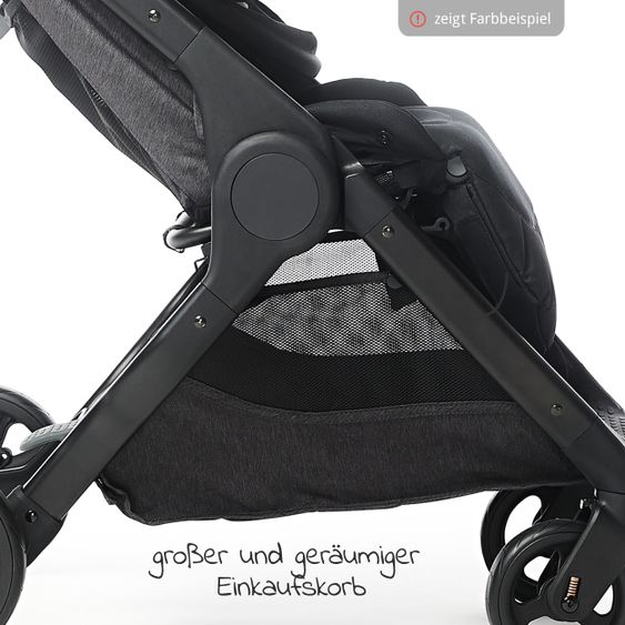 Ergobaby Buggy & Sportwagen Metro+ ab Geburt bis 4 Jahre (22 kg) mit nur 7,8 kg inkl. Regenschutz - Slate Grey