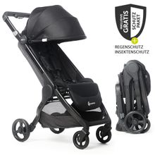 Buggy & stroller Metro+ from birth to 4 years (22 kg) with only 7,8 kg incl. XXL accessories package - Black