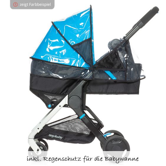 Ergobaby Faltbare Babywanne Metro Newborn Kit - Black