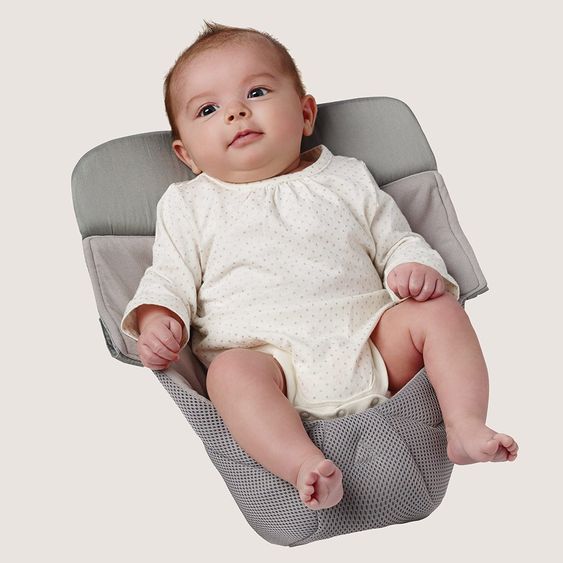 Ergobaby Neugeborenen-Einsatz Cool Air Easy Snug für Babytrage Original und 360° - Grey