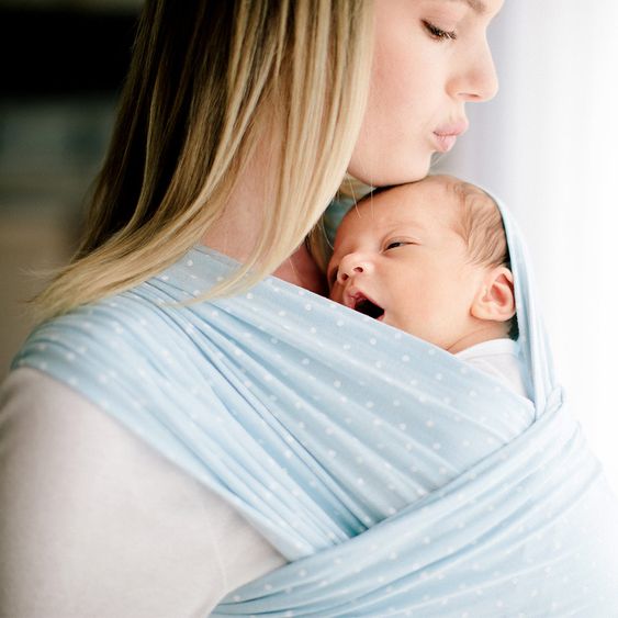 Ergobaby Tragetuch Aura Wrap 490 cm - Baby Blue