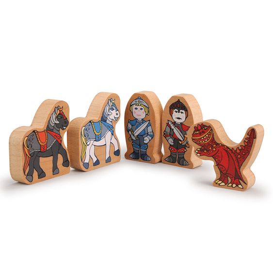 Erzi 5-tlg. Spielfiguren-Set Ritterburg