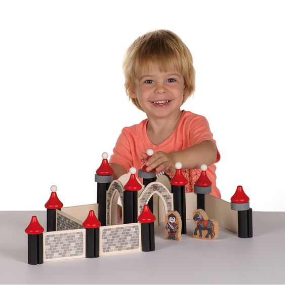 Erzi Ritterburg inkl. 2 Spielfiguren