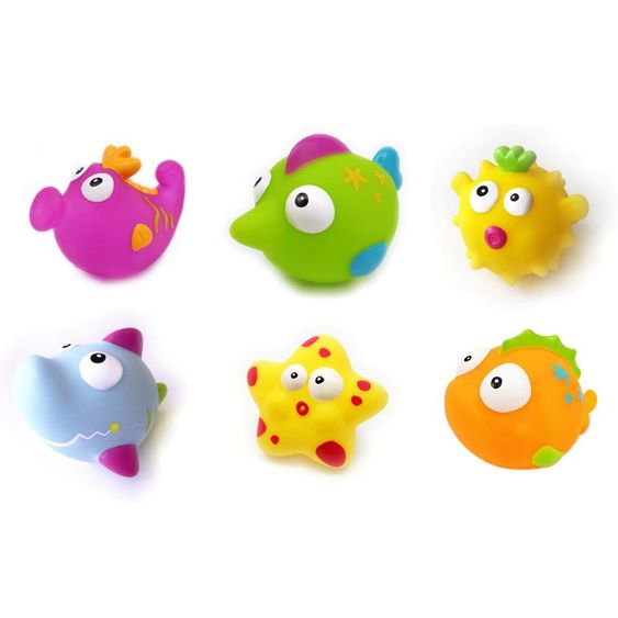 Escabbo Bath splash figure 6 pack - underwater world